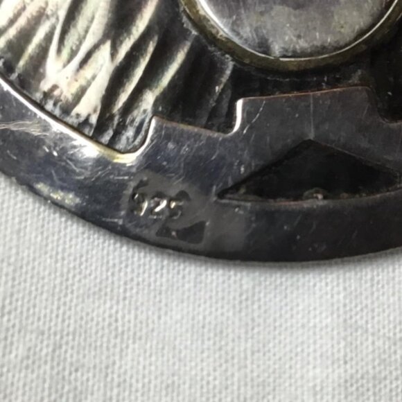 Old Viracocha Sterling Silver and Copper Pendant with SS Chain Peru 26g - Picture 4 of 11